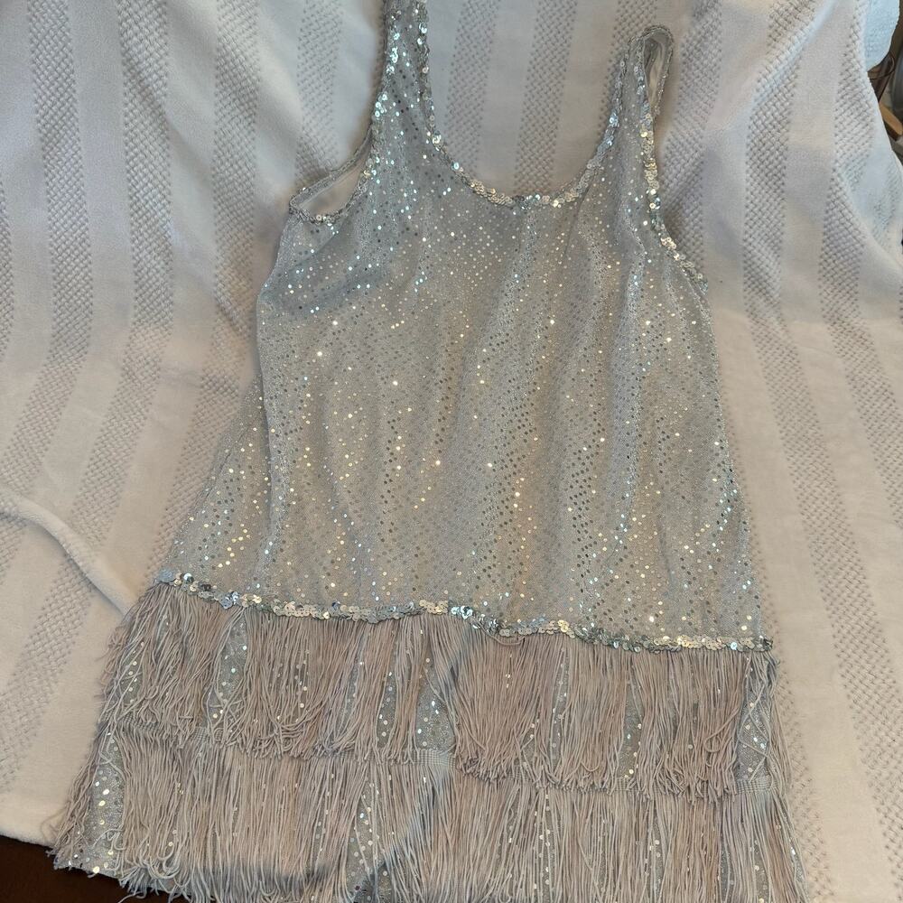 halloweencostumes.com silver flapper dress size 2X - Picture 2 of 3